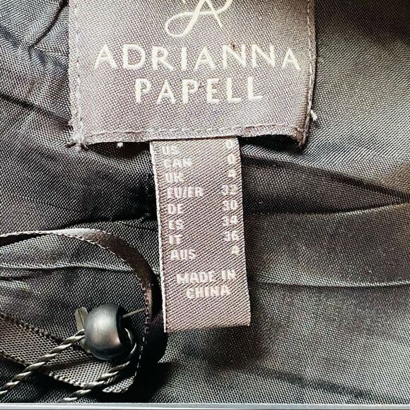 ADRIANNA PAPELL ONE SHOULDER  MIDI DRESS size 0 - Picture 9 of 13